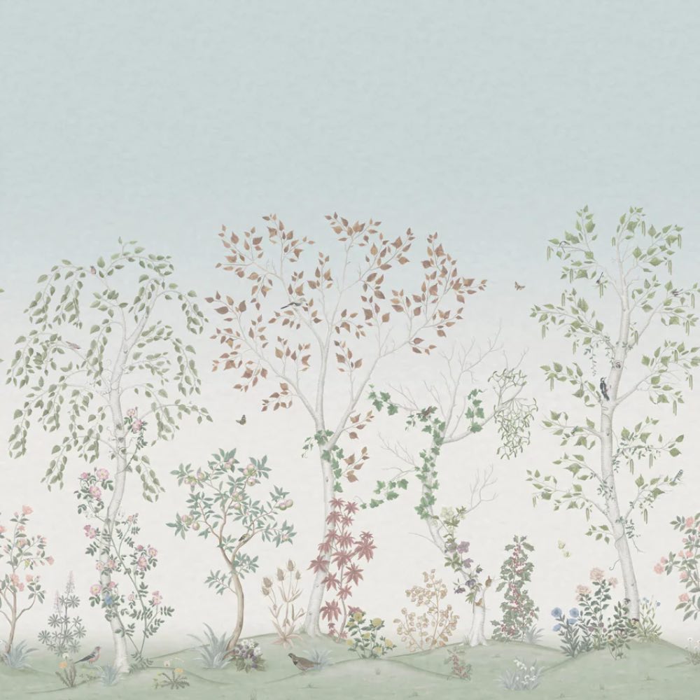 Cole & Son Seasonal Woods Wallpaper in Clear Skies